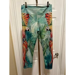 Eagle Rock Werkshop Macaw Parrot Leggings, Size Medium